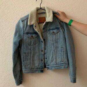 DENIM SHERPA JACKET